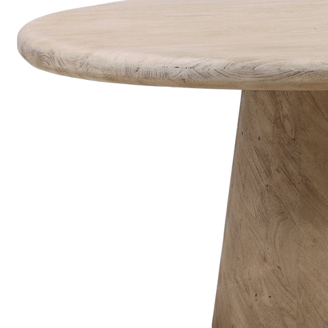 Marci Natural Sandblasted Round Dining Table