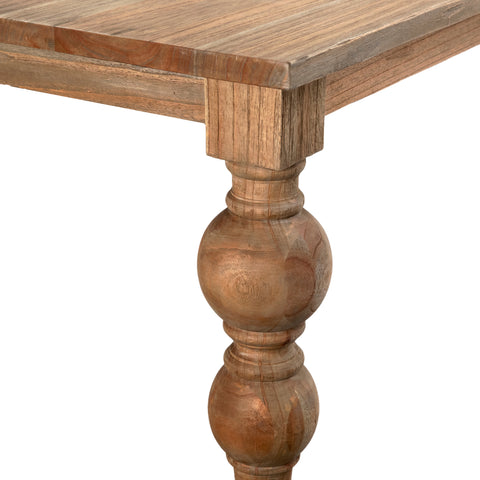 Campbell Antique Wood Finish Dining Table