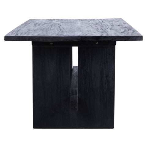 Jasmine Matte Black Sealed Finish Dining Table