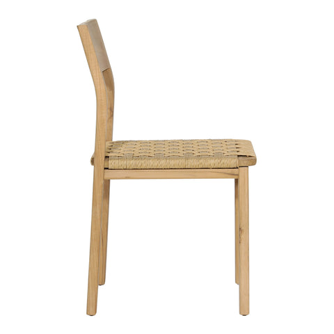 Eldrid Natural Outdoor Armless Dining Chair