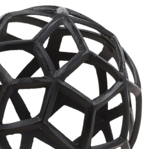 Zen Gold, Black and Antique Brass Decorative Spheres Set Of 3