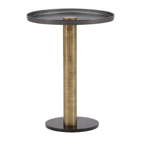 Yara Black and Gold Side Table