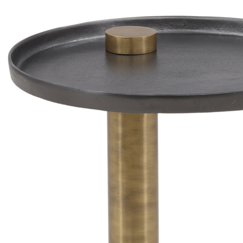 Yara Black and Gold Side Table