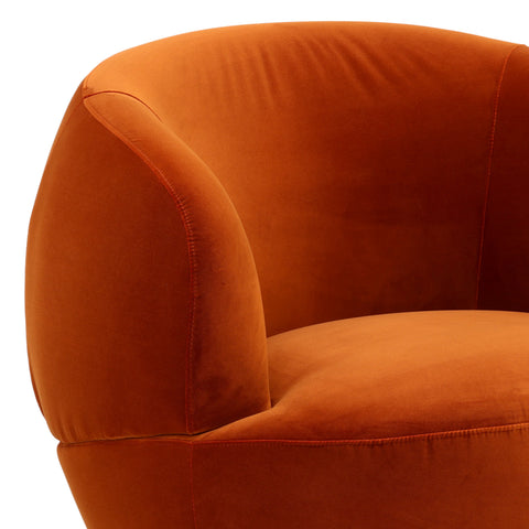 Parker Persimmon Swivel Chair
