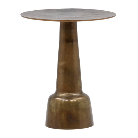 Golbez Antique Brass Finish Side Table