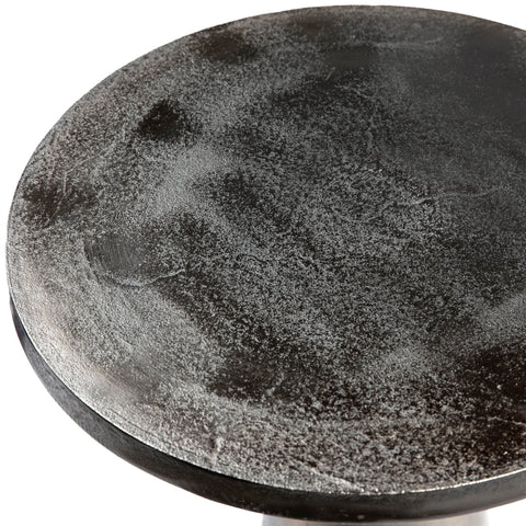Strumm Black Nickel Finish Side Table