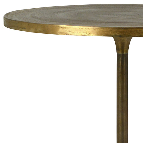 Heviz Antique Brass Finish Bistro Table