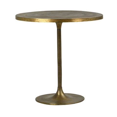 Heviz Antique Brass Finish Bistro Table