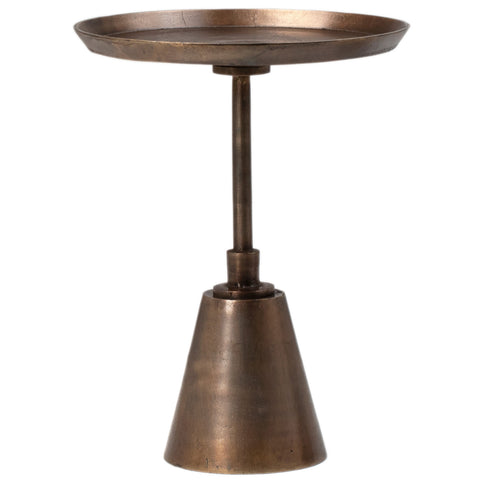 Sunbury Oil Brass Finish Side Table
