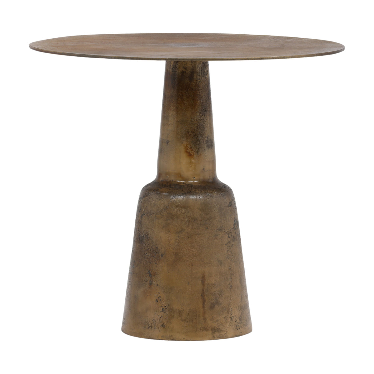 Golbez Antique Brass Finish Bistro Table