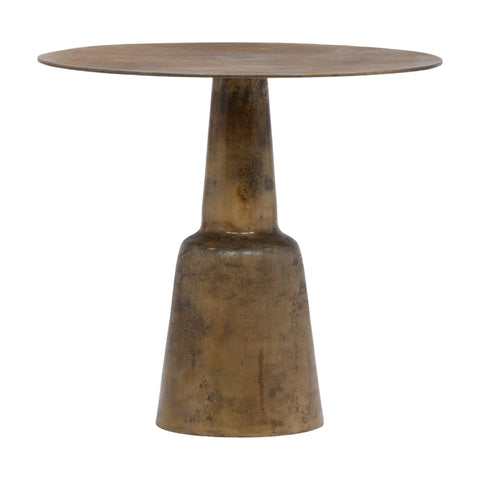 Golbez Antique Brass Finish Bistro Table