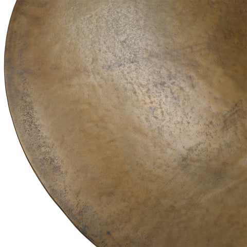 Golbez Vintage Brass Antique Finish Coffee Table