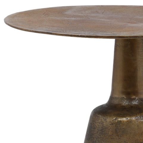 Golbez Antique Brass Finish Dining Table