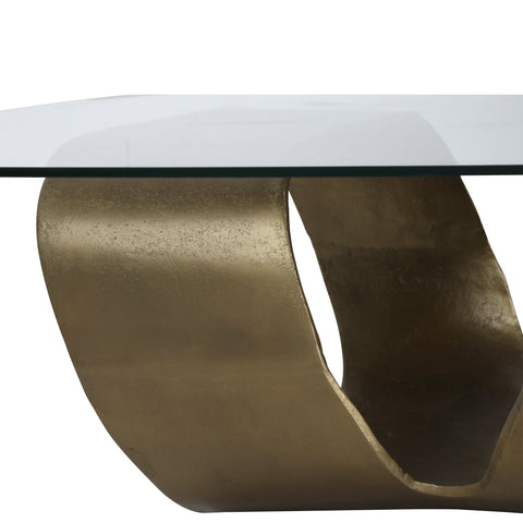 Livianna Antique Brass Coffee Table
