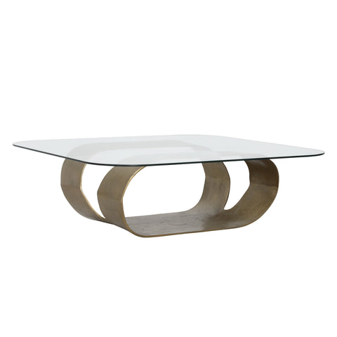 Livianna Antique Brass Coffee Table