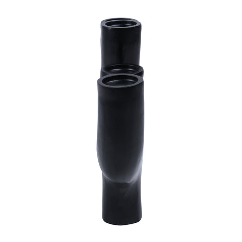 Fran Black Finish Candle Holder
