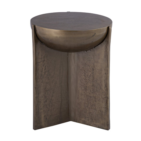 Claribel Antique Bronze Finish Side Table