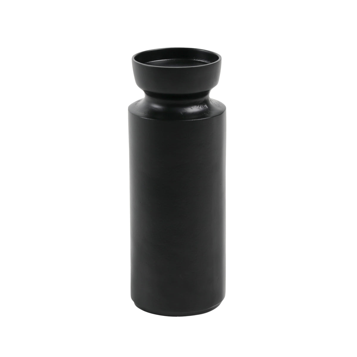 Matachewan Matte Black Candle Holder