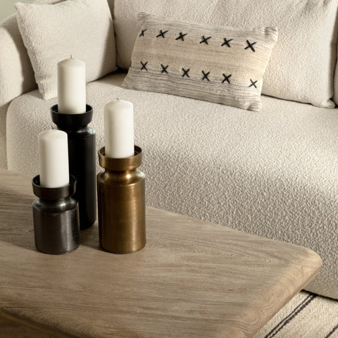 Matachewan Matte Black Candle Holder