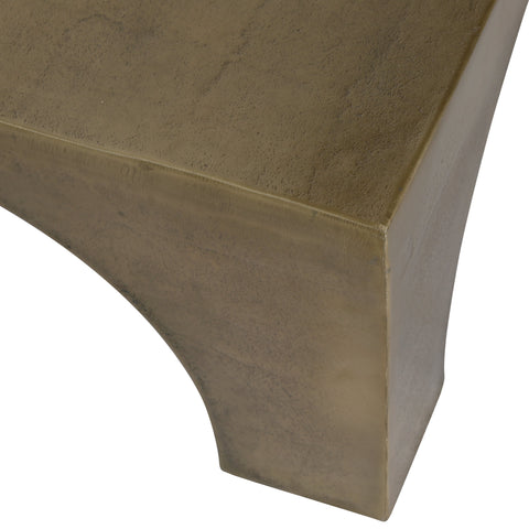 Morris Antique Brass Coffee Table