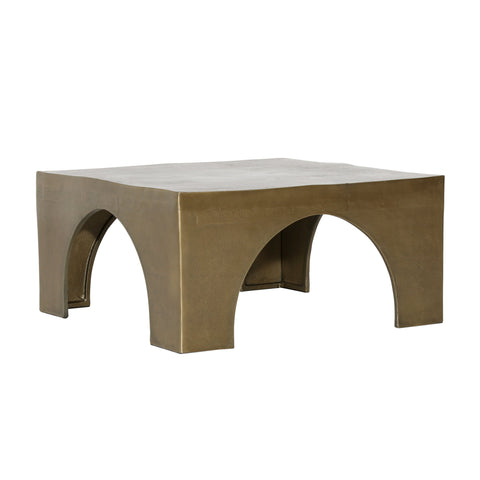 Morris Antique Brass Coffee Table