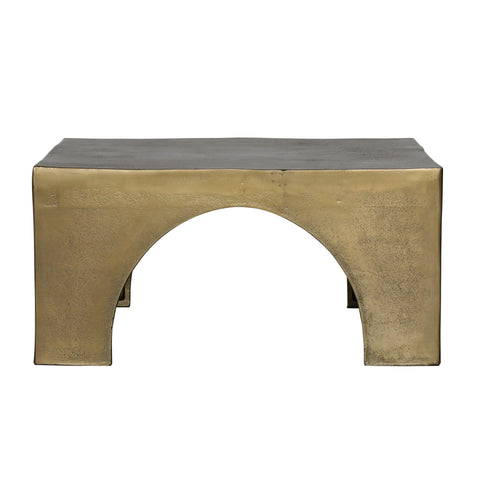 Morris Antique Brass Coffee Table