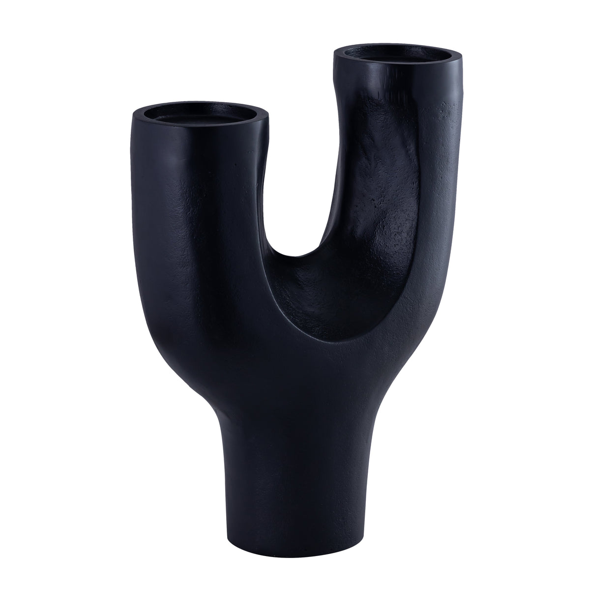 Harmony Black Finish Candle Holder