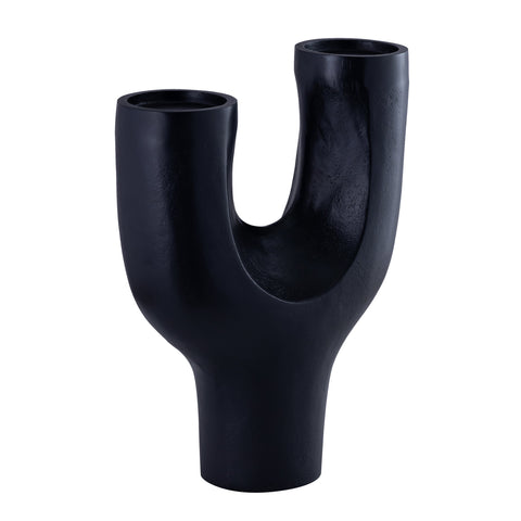 Harmony Black Finish Candle Holder