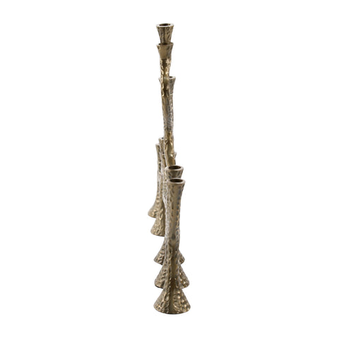 Caryl Antique Brass Candle Holder