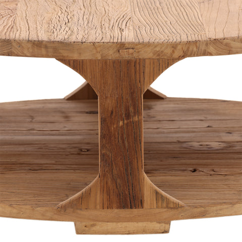 Emil Natural Wood Sealed Finish Coffee Table