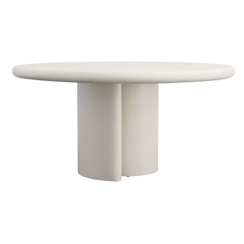 Nemus White Finish Outdoor Dining Table
