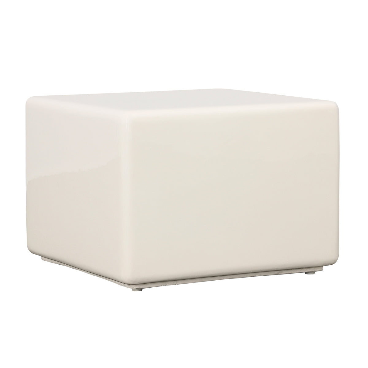 Terrance White High Gloss Outdoor Coffee Table
