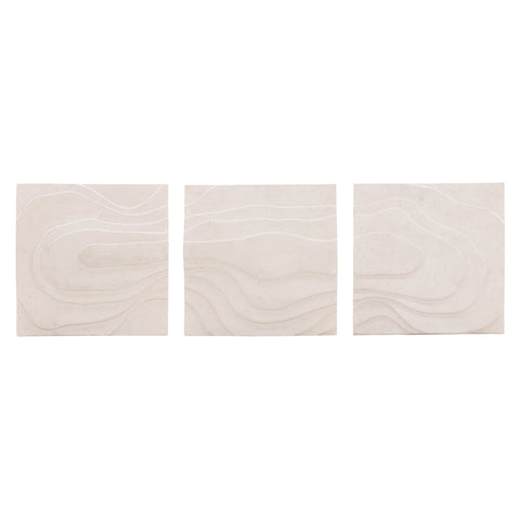 Gavriel White Wall Art Set Of 3