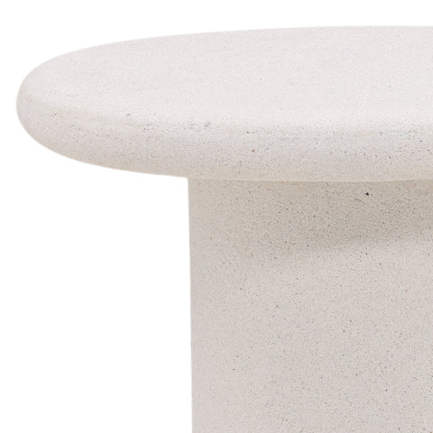 Raul White Outdoor Side Table