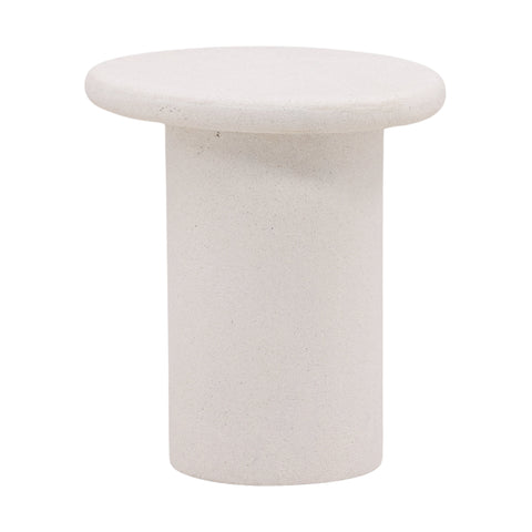 Raul White Outdoor Side Table