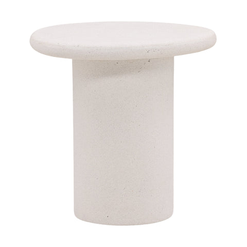 Raul White Outdoor Side Table
