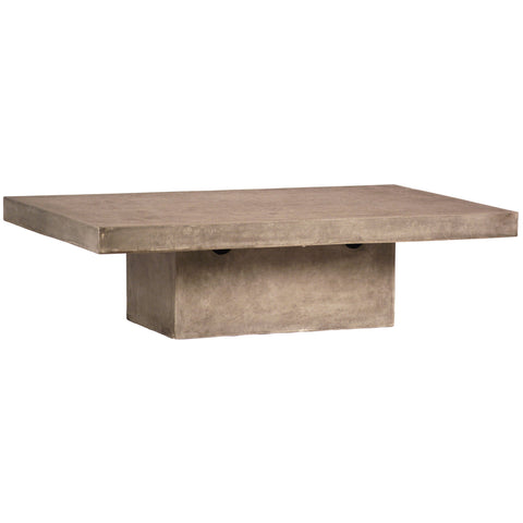 Chandler Dark Grey Concrete Finish Outdoor Coffee Table