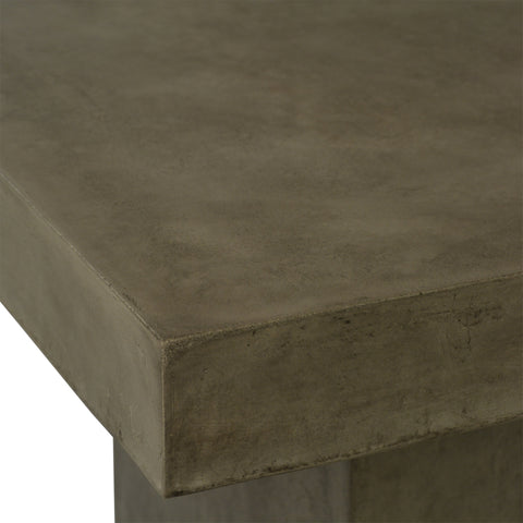 Ray Dark Grey Concrete Finish Outdoor Counter Table