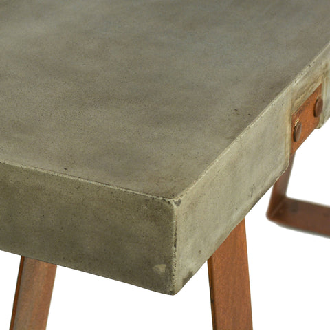 Pearson Grey Concrete Rustic Finish Outdoor Console Table