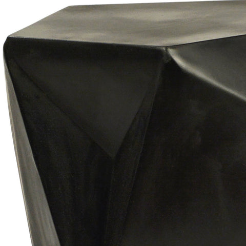 Guzman Black Finish Outdoor Side Table