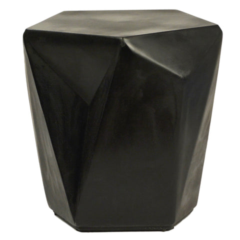 Guzman Black Finish Outdoor Side Table
