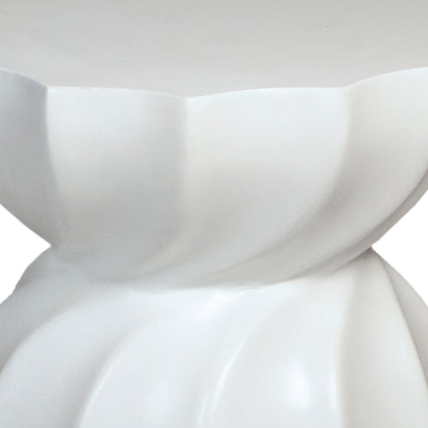 Taunton White Finish Outdoor Side Table