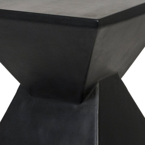 Lindale Black Finish Outdoor Side Table