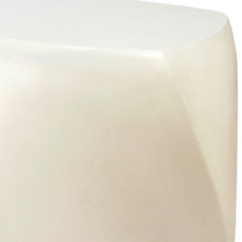 Vista White Finish Outdoor Side Table
