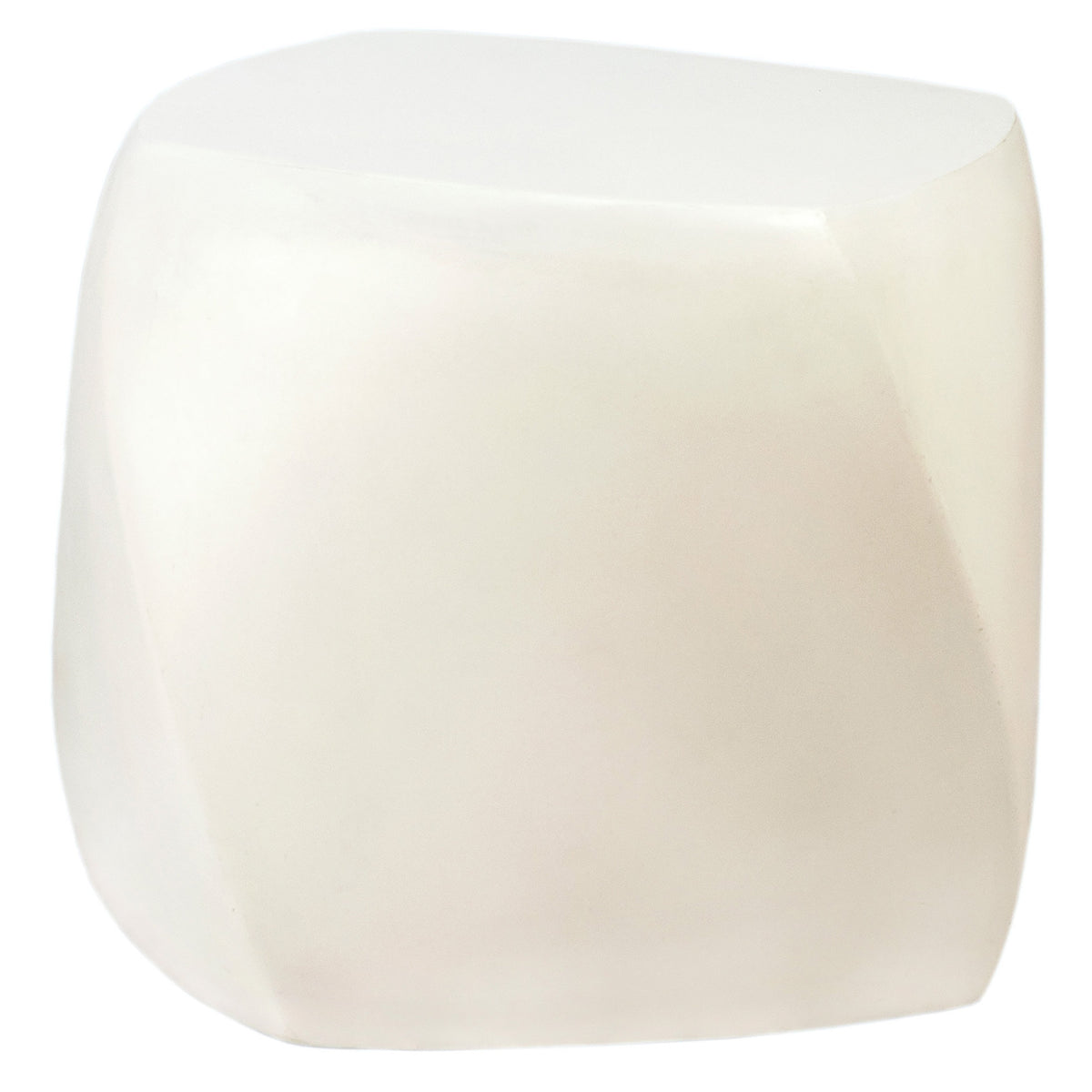 Vista White Finish Outdoor Side Table
