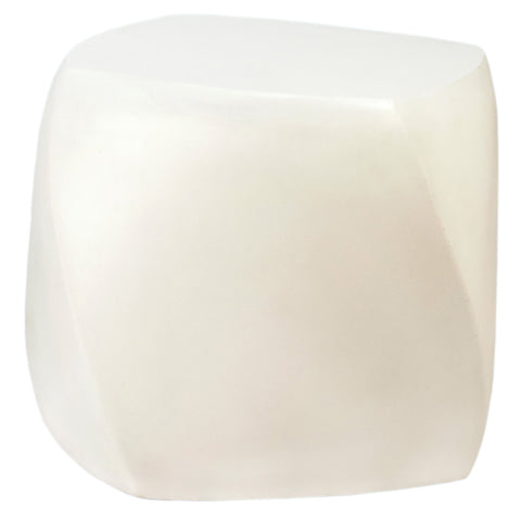Vista White Finish Outdoor Side Table