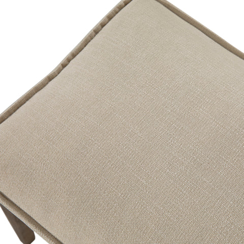 Jordan Grey Wash Finish and Ivory Fabric Bench