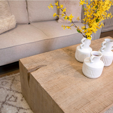 Merwin Light Warm Wash Sealed Finish Coffee Table