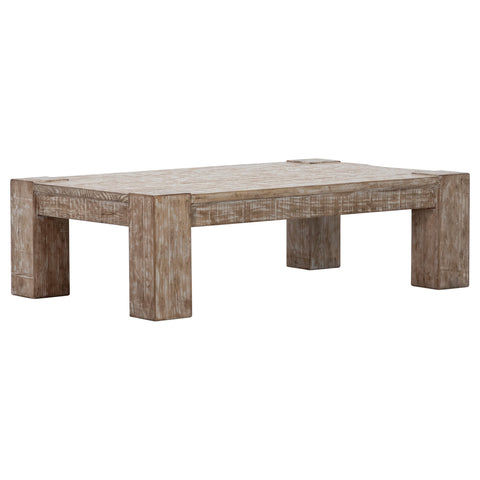Parson Antique Natural Wood with Water Base Sealed Finish Coffee Table