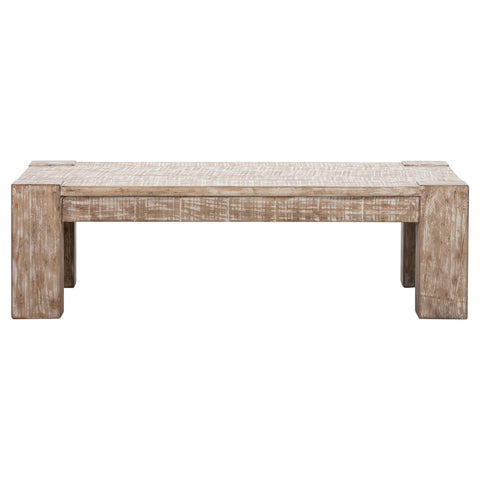 Parson Antique Natural Wood with Water Base Sealed Finish Coffee Table